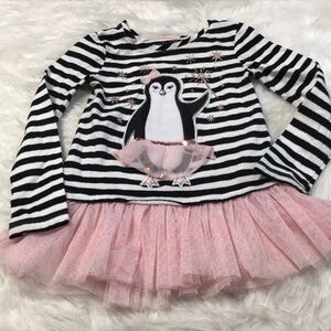 Lulurain Girls long Sleeve Top Size 4 penguin